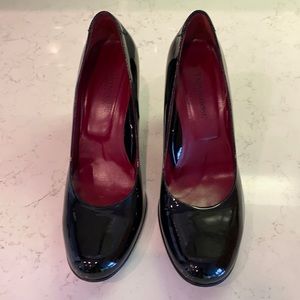 Taryn Rose Black Patent Pumps